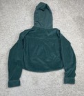 American Eagle Women s Hooded Button-up Green Shirt Corduroy Size M