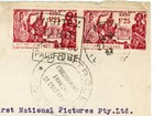 French Oceania Sc 124 pair -papeete Ile Tahiti-27   42-wwii Censor-to Australia-
