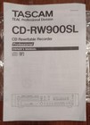 Tascam Cd-rw900sl Cd Rewritable Recorder Owners Manual   Remote - New Old Stock