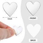 Jetec 100 Pieces Mini Size Heart Mirror Tiles  Diy Mosaic Circles 1 Inch 