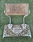 Antique Koken Barber Chair Parts Cast Iron 24 Inch Foot Rest Step Arms Complete
