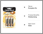 3-pack Chapstick Limited Edition  Pumpkin Pie Flavor 