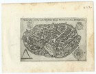 Antique Map  viterbo   italy  Francesco Valegio-d  Rascicotti  C 1598