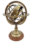 8  Antique Brass Armillary Sphere Celestial Globe Decorative Tabletop Accent