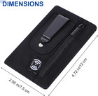 Rfid Blocking Clip Stash Pocket  Compact Hidden Travel Belt Wallet For Cards   C