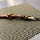 African Tribal Wood   Metal Carved Ceremonial Spear 43 