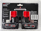 2  New Genuine Milwaukee M12 48-11-2402 3 0 Ah Xc Batteries 48-11-2412 12 Volt