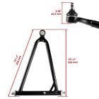 Front Upper Left And Right A-arm For Yamaha Raptor 660r 660 R Yfm660 R 2001-2005