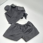Build A Bear Black Tux Tuxedo Red Bow Tie Prom Groom Teddy Clothes Outfit Babw