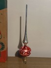 Shiny Brite Vintage 1950   s Christmas Glass Tree Topper Germany In Original Box