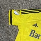 Adidas Columbus Crew Jersey Mens Yellow 2015 Home Mls Large Barbasol Climacool