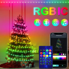  Christmas 20m Rgbic Led Usb String Lights Bluetooth Music App Fairy Garland Dec
