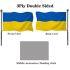 Jayus Double Sided Ukraine Flag 2x3 Outdoor- Heavy Duty Polyester Ukrainian N   