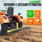 Landscape Rake 60  Pine Straw Rake For Cat-0   Cat-1 Tractor 3 Point Attachment