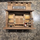 Vintage Enesco 1970s Solid Wood Sam  Saloon Wall Hanging Key Holder Made Japan