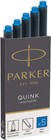 Parker Quink Washable Ink Fountain Pen Refill Cartridges  10 Blue Ink Refills  3