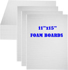 30pack Foam Core Board  11 x15  White Foam Board  3 16    5mm Thick Mat Foam
