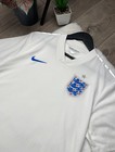 England National Team Home Jersey Nike White Dri-fit Men s Size M