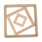 Square Knitting Loom Pegs Wood Tools Needlework Weaving For Yarn Scarf Bags