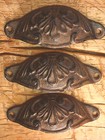 100 Cast Iron Antique Victorian Style Oval Drawer Pull Barn Handle  Door Handles