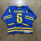 Vintage Sweden Hockey Jersey Size 56 Niklas Kronwall Nike Game Worn