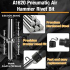 A1620 Pneumatic Air Hammer Rivet Bit Set  Fits  401  Shank Air Rivet Gun   Solid