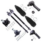  8pcs Front Suspension Kit Outer Inner Tie Rod End W steering Boot Fit 1999 