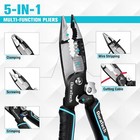 Duratech 5-in-1 Wire Stripper Tool 8-in Wire Cutter Stripping Needle Nose Pliers