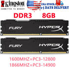 Hyperx Fury Ddr3 16gb 32gb 1600mhz 1866mhz  Desktop Ram Memory Dimm 240pins 1 5v