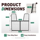 Horse Stall Gate 52 x 51  Two Way Steel Livestock Gate For Sheep Fencing