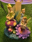 Disney Store Tinkerbell And Fairies Mushroom Lamp Retired Tested Works