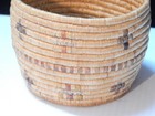 Antique   Vintage Alaskan Western Eskimo Inuit Coiled Sea Grass Gut Imbrication