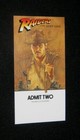 Original Raiders Of The Lost Ark Screening Pass Harrison Ford