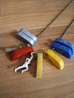 Vintage Bsa  Boy Scouts Bead Chain Necklace 80s With Camp Beads