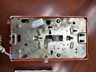 Orange Rotary Dial Wall Mount Telephone Art Deco Vintage Itt 