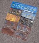 Lot Of 10 - California License Plates - 1956 Horseless Carriage - 1970s 1980s