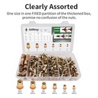 Metric Rivet Nut Assortment Kit 268pcs   M10 M8 M6 M5 M4 M3 Rivnuts Set  Carb   
