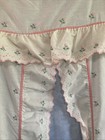 Vtg 1980s Jcpenney Priscilla Shower Curtain Ruffle Pink Floral White Cottagecore