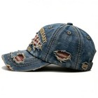 250th Anniversary Usa Ripped Denim Baseball Cap For Men   Women