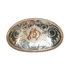 1967 Irvine   Jachens Sterling Hand Engraved Horse Head Belt Buckle