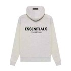 Fear Of God Essentials Pullover Hoodie Sweater Light Oatmeal  stretch Limo  Ss22