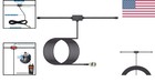 Police Radio Scanner Dipole Antenna 20-1300mhz Adhesive Mount Bnc Male    Vehic   