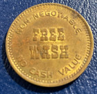 Gulf Car Wash  free Wash  Token Coin Vintage 