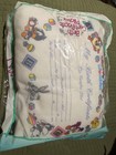 Gerber Embroidered Looney Tunes Birth Certificate Pillow 10x13in Vintage