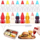 16pcs Mini Condiment Squeeze Bottles Set 16 Pcs 25 Ml Shaped Mini Ketchup Bear