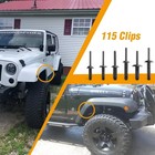 115 Pcs Automotive Nylon Universal Pop Rivet Assortment - 6 Most Popular