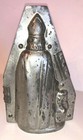 Antique Vintage Santa St  Nicholas With Kids In Tub Chocolate Mold  8 1 2  