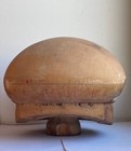 Vintage Millinery Wood Hat Block  5 Piece Puzzle Wooden Hat Form  Beret Mold