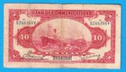1914 China Banknote 10 Yuan Bank Of Communications Note