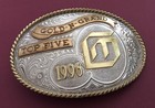 Sale Vintage 1996 Gold N Grand Top 5 Sterling Silver Ol Gist Trophy Belt Buckle